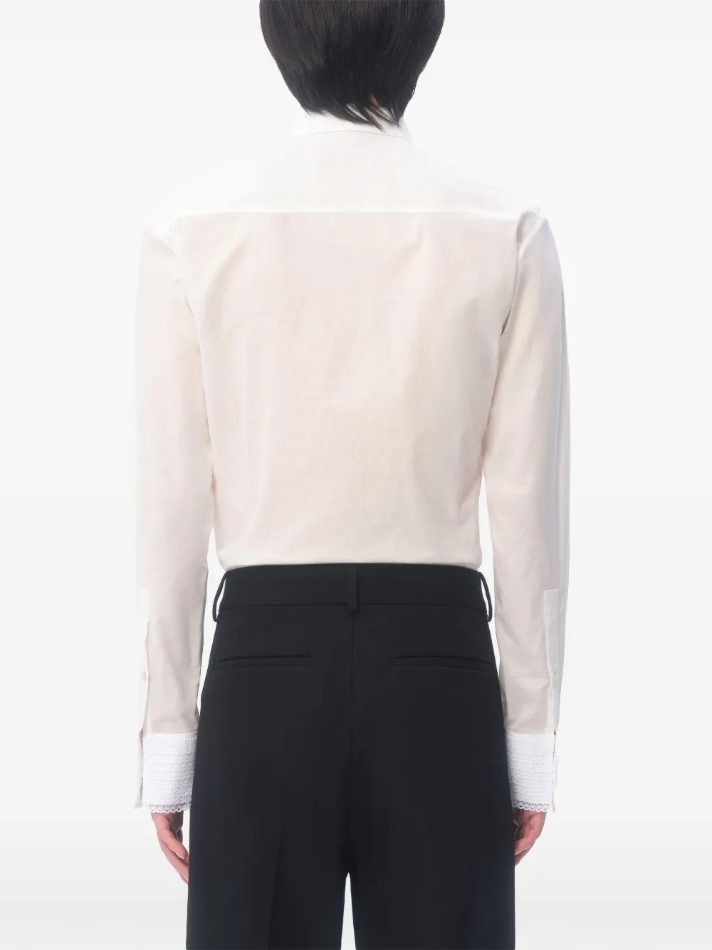 Valentino Garavani Katoenen mousseline overhemd Wit