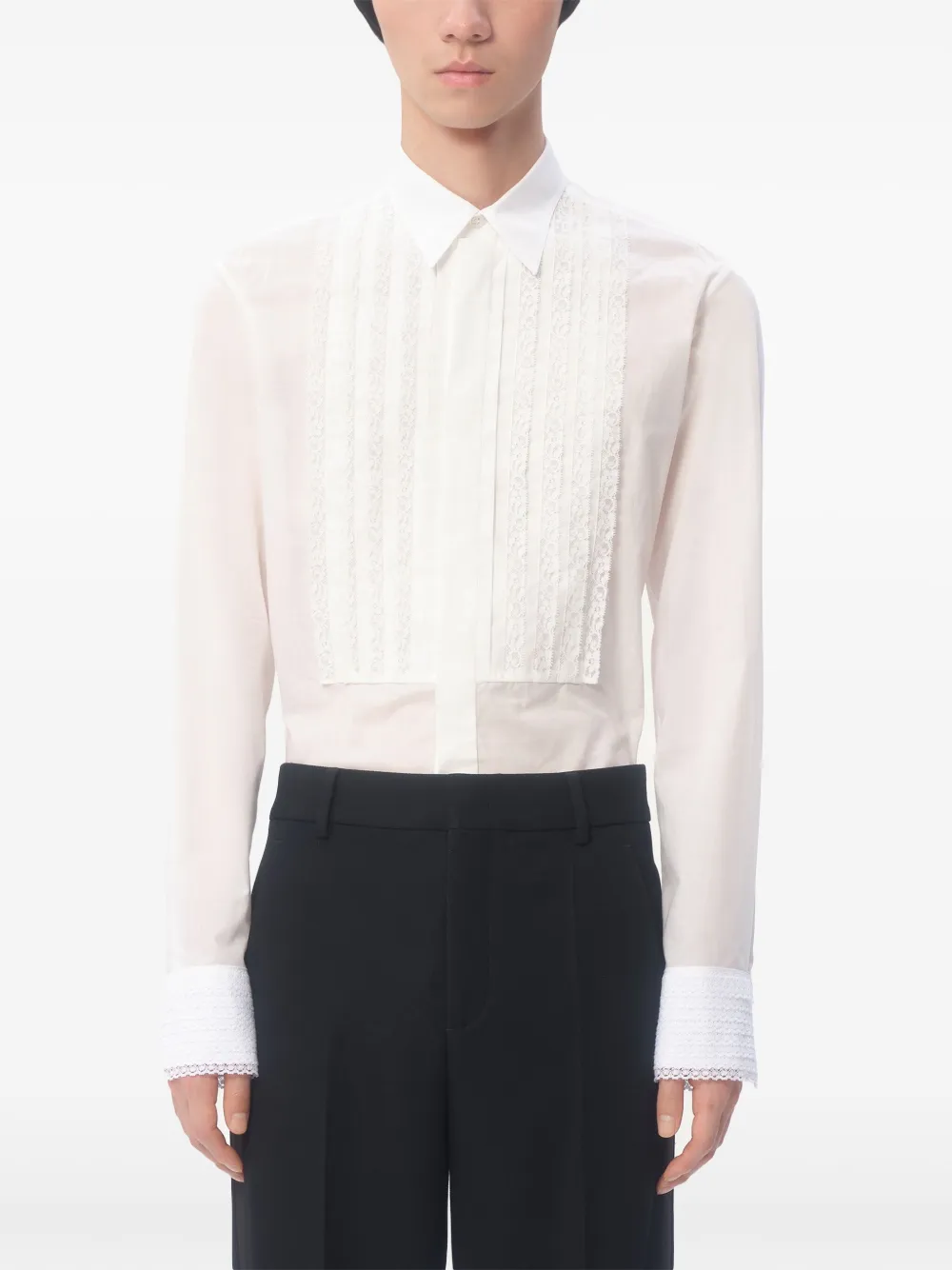 Valentino Garavani Katoenen mousseline overhemd Wit