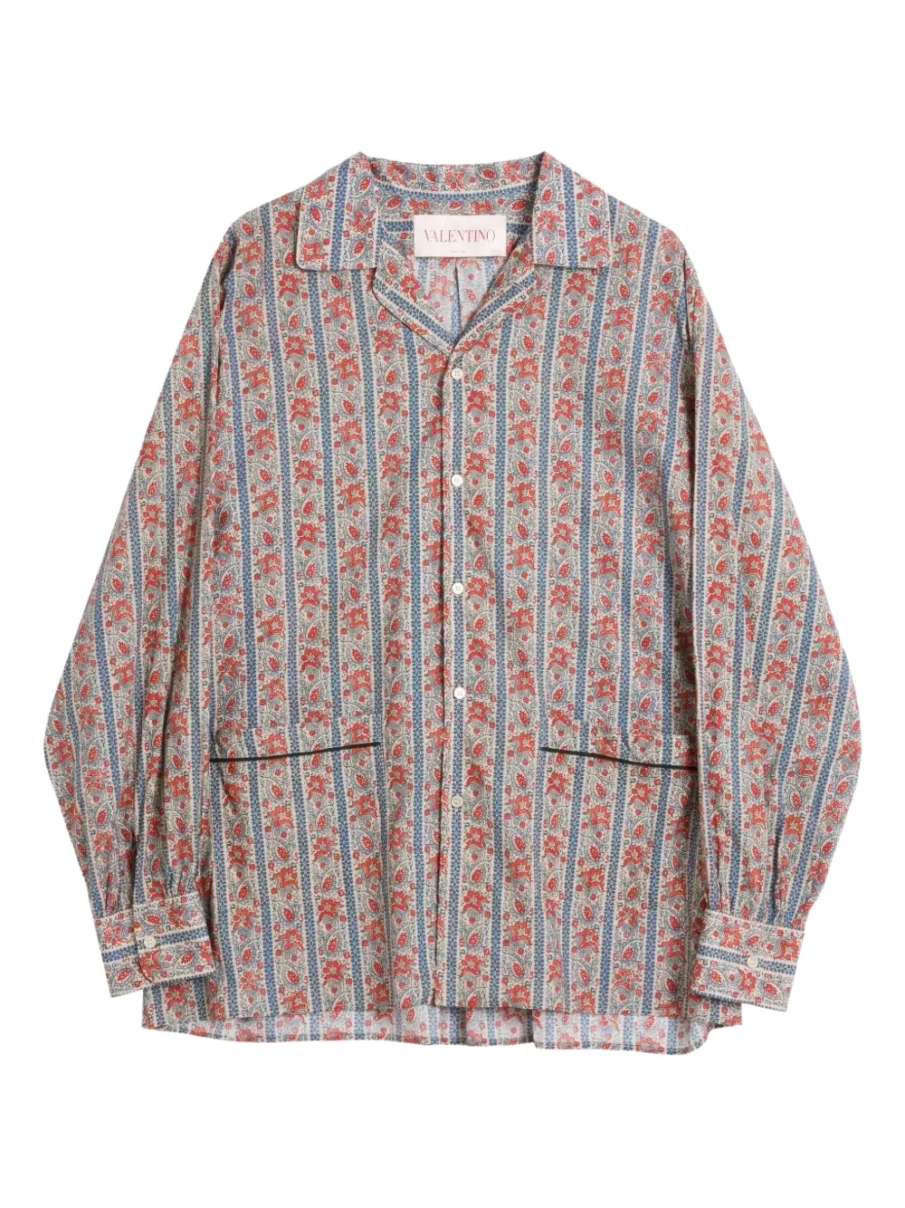 Valentino Garavani Voyage Imaginaire pyjamashirt Grijs
