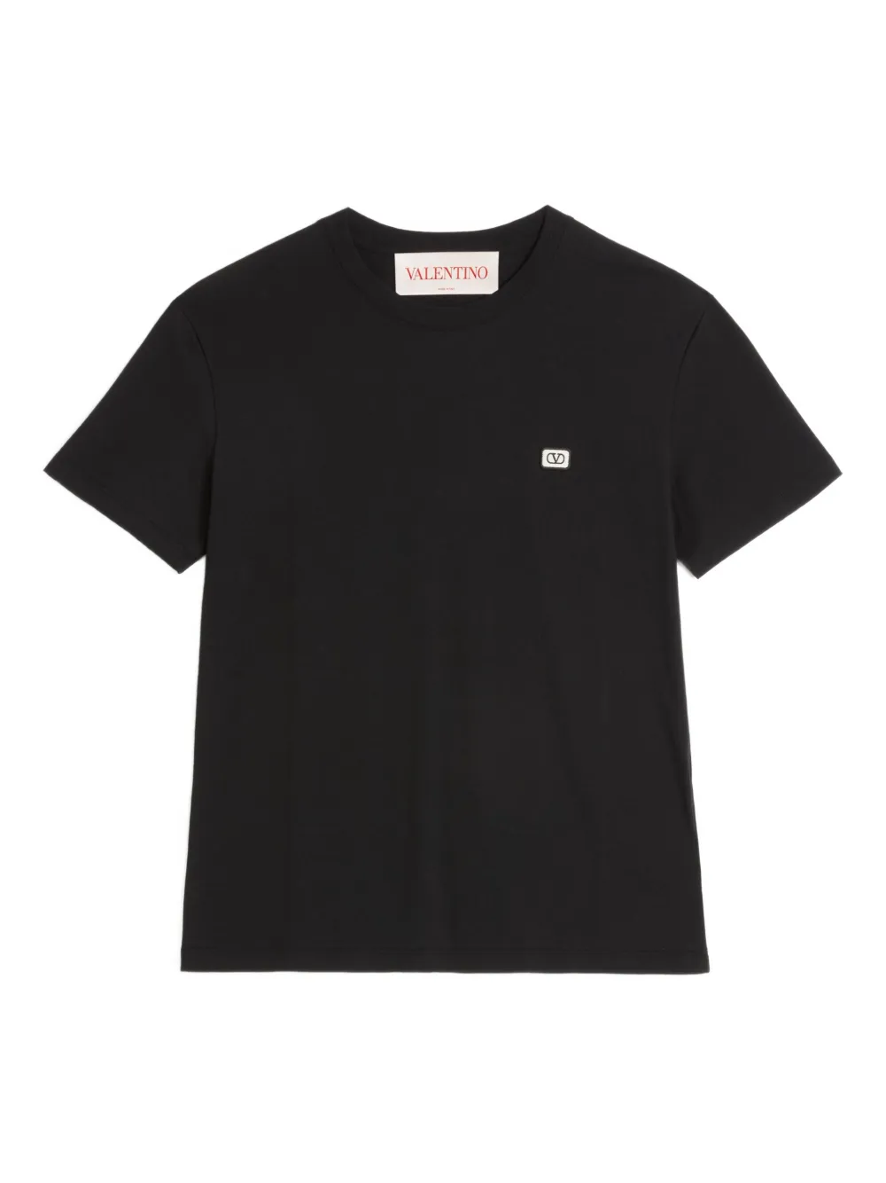 Valentino Garavani logo-patch short-sleeve t-shirt - Schwarz
