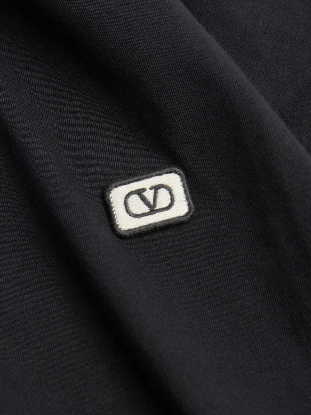 Valentino Garavani T-shirt met VLogo-patch Zwart