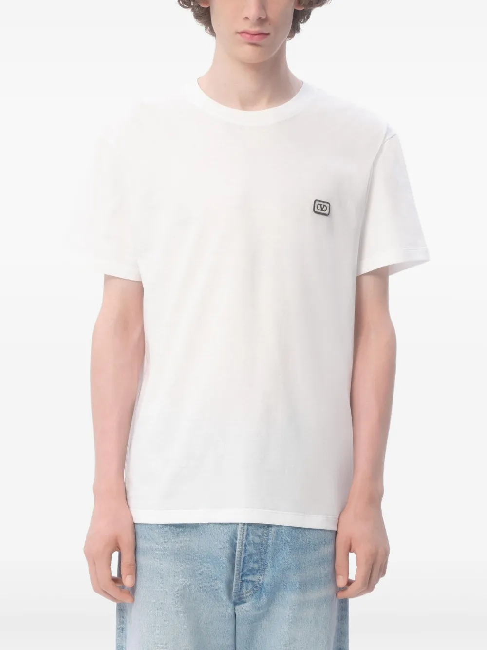 Valentino Garavani Vロゴ Tシャツ | ホワイト | FARFETCH JP