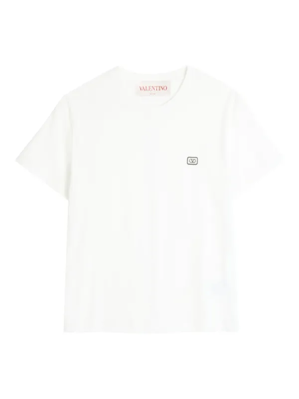 Valentino Garavani Vロゴ Tシャツ | ホワイト | FARFETCH JP