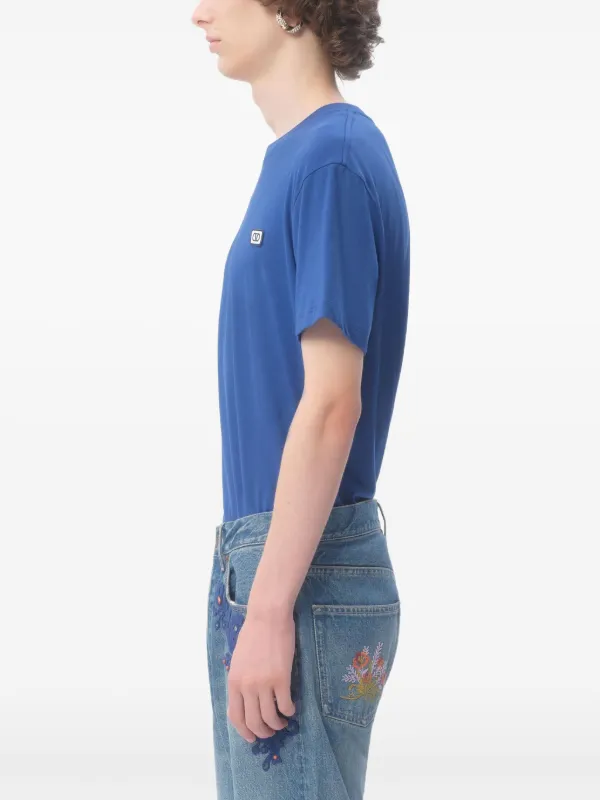 Valentino Garavani Vロゴ Tシャツ | ブルー | FARFETCH JP