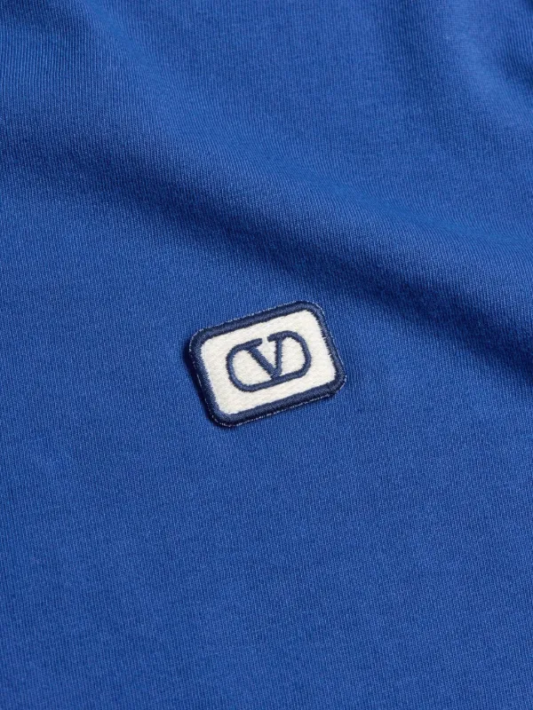 Valentino Garavani Vlogo-patch T-shirt in Blue
