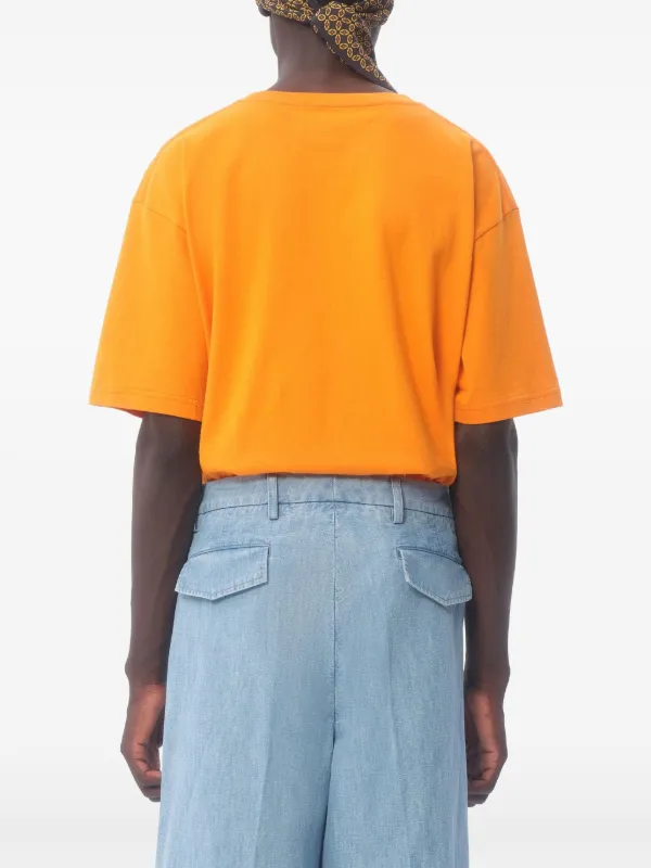 Valentino Garavani シェ プリントTシャツ | オレンジ | FARFETCH JP