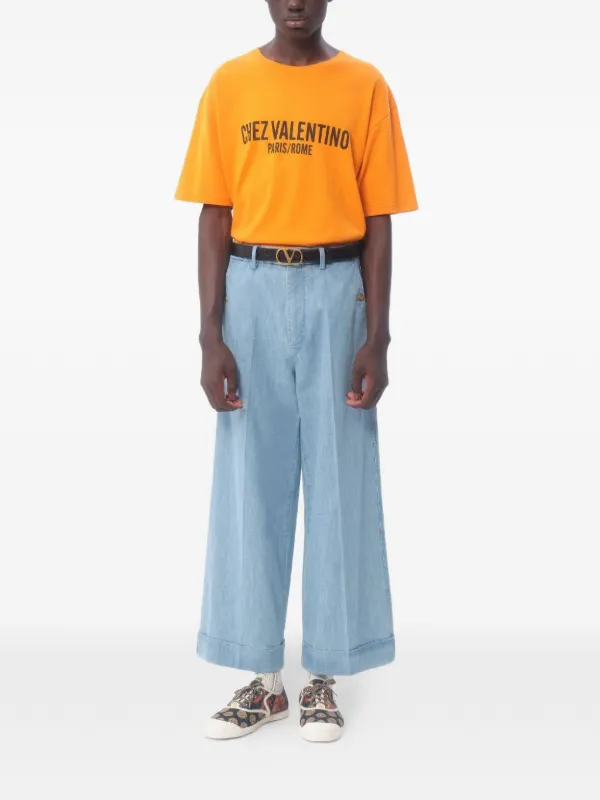 Valentino Garavani シェ プリントTシャツ | オレンジ | FARFETCH JP