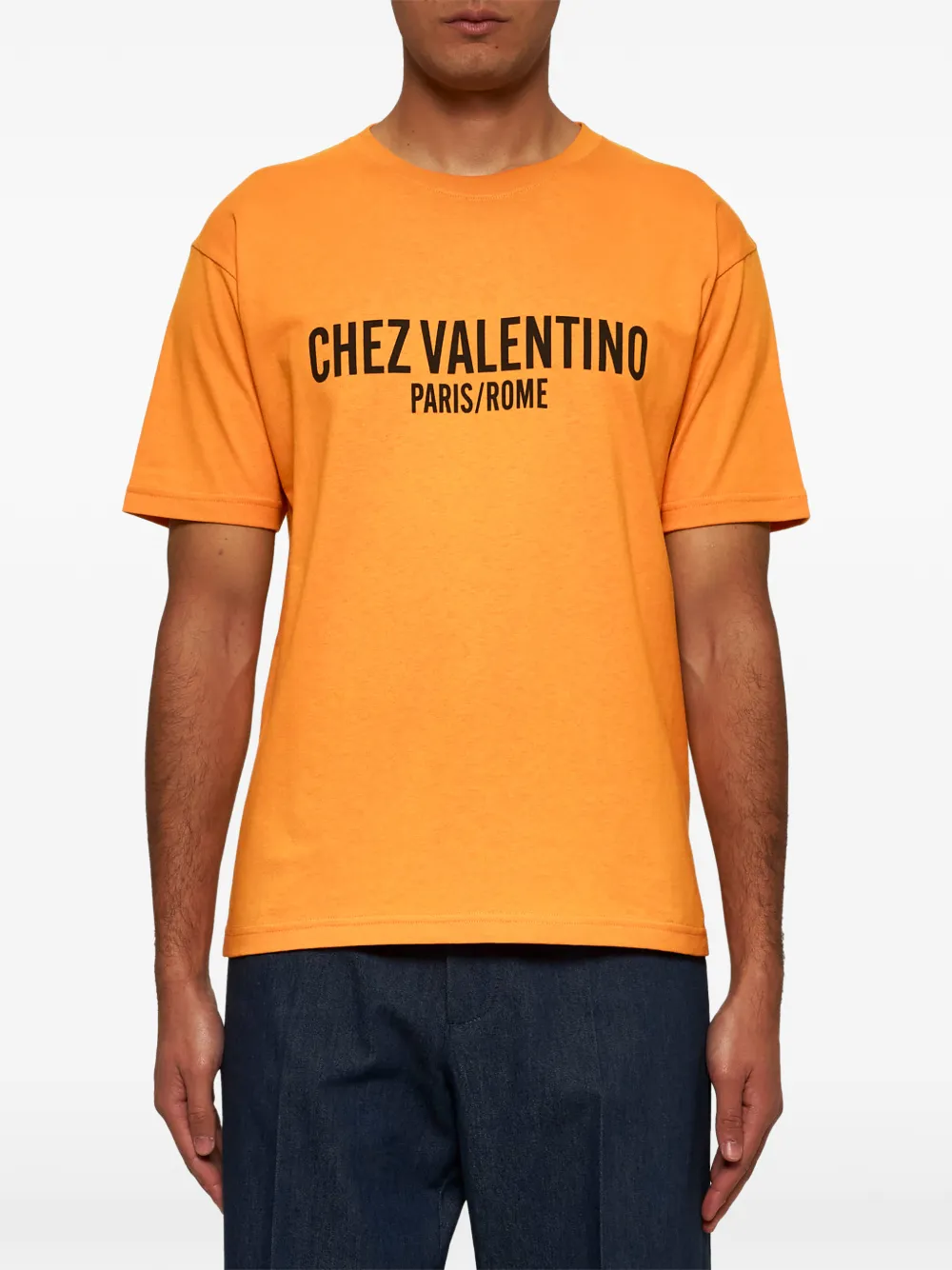 Valentino Garavani シェ プリントTシャツ | オレンジ | FARFETCH JP
