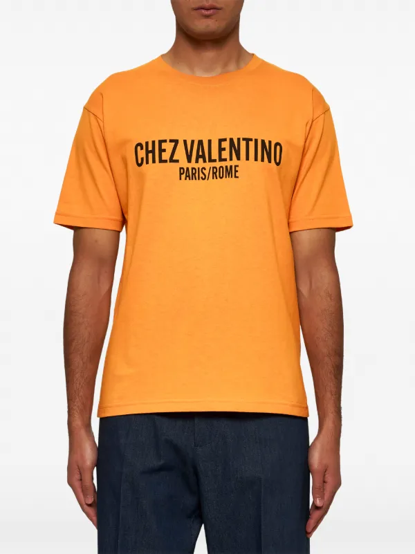 Valentino Garavani シェ プリントTシャツ | オレンジ | FARFETCH JP