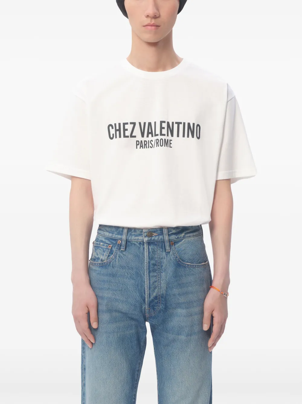 Valentino Garavani T-shirt met Chez-print Beige