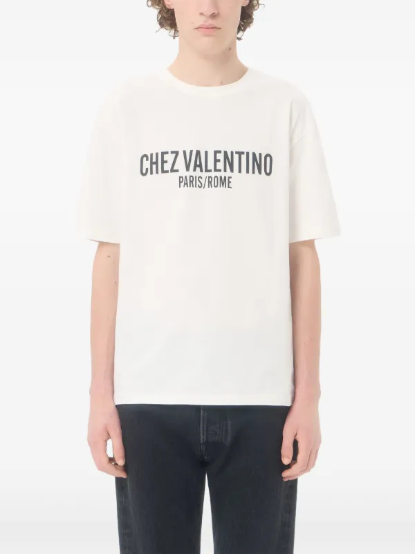 VALENTINOシンプル白シャツ Valentino men's white linen shirt