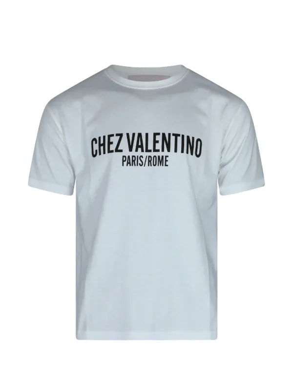 Valentino Garavani シェ プリントTシャツ | ホワイト | FARFETCH JP