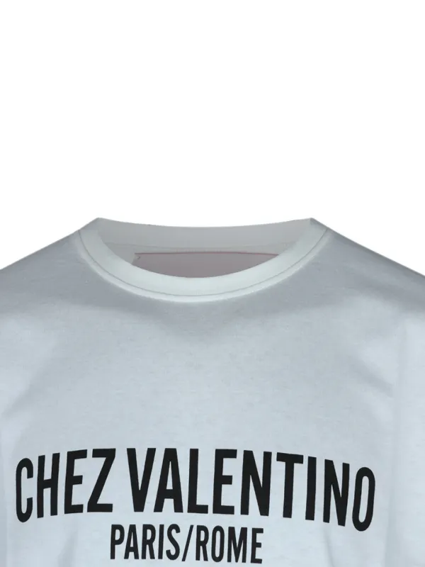 Valentino Garavani シェ プリントTシャツ | ホワイト | FARFETCH JP
