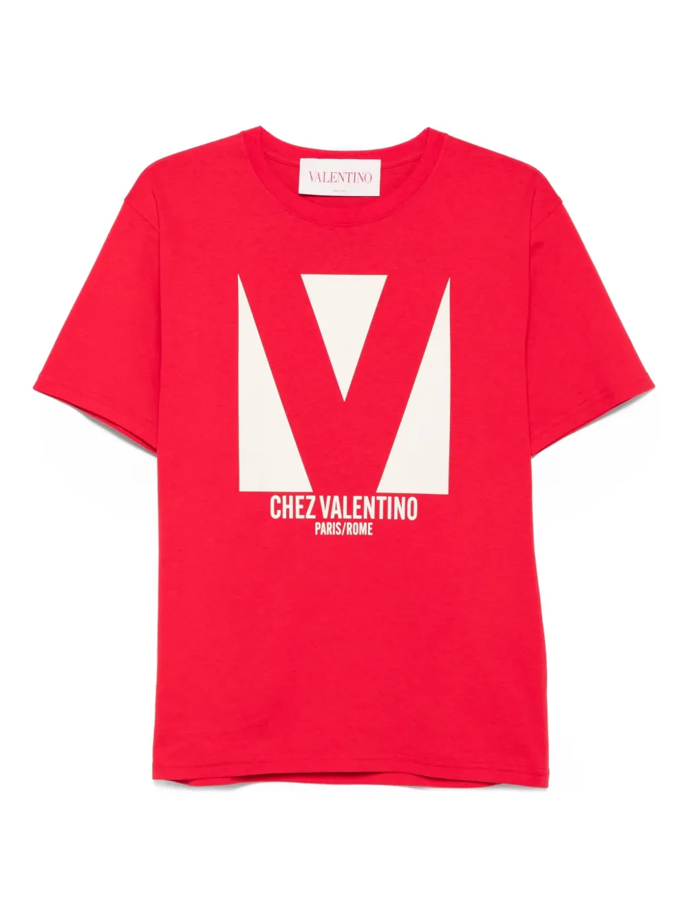 Valentino Garavani Chez-print T-shirt | Red | Image 1