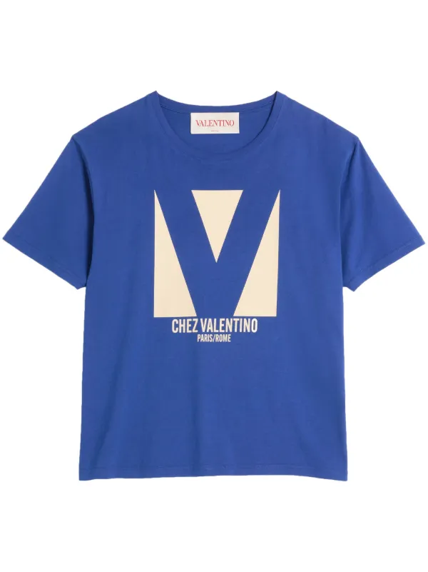 Valentino garavani シェ・ヴァレンティノTシャツ シェ ヴァレンティノプリント コットン Tシャツ for メンズ