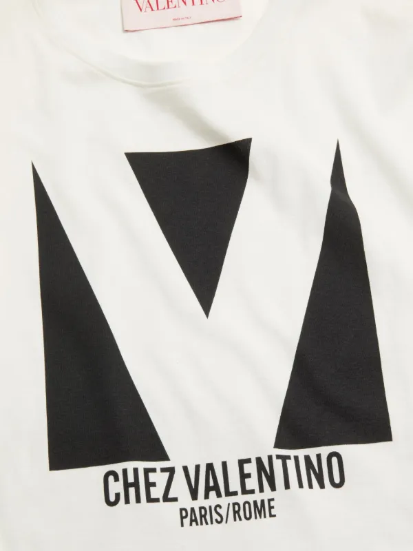 VALENTINO レース Tシャツ Valentino Garavani レース Tシャツ | ブラック | FARFETCH JP