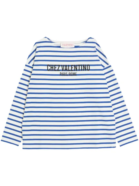 Valentino Garavani Chez-print striped T-shirt