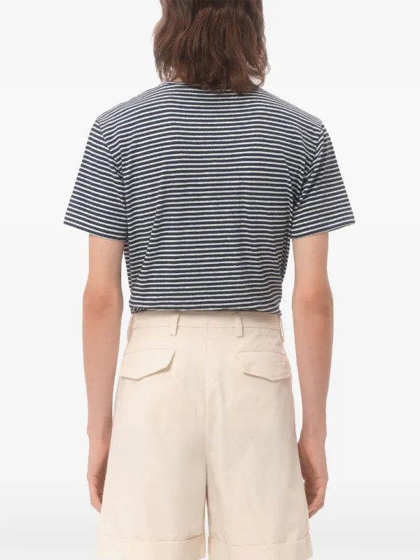 Valentino Garavani Chez-print Striped T-shirt | Black | FARFETCH