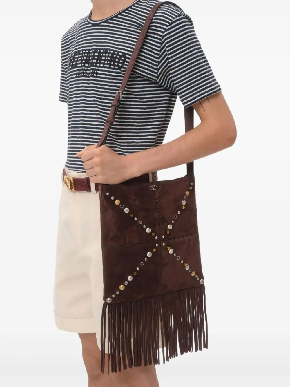 Valentino Garavani Chez-print striped T-shirt | T-Shirts | Image 2