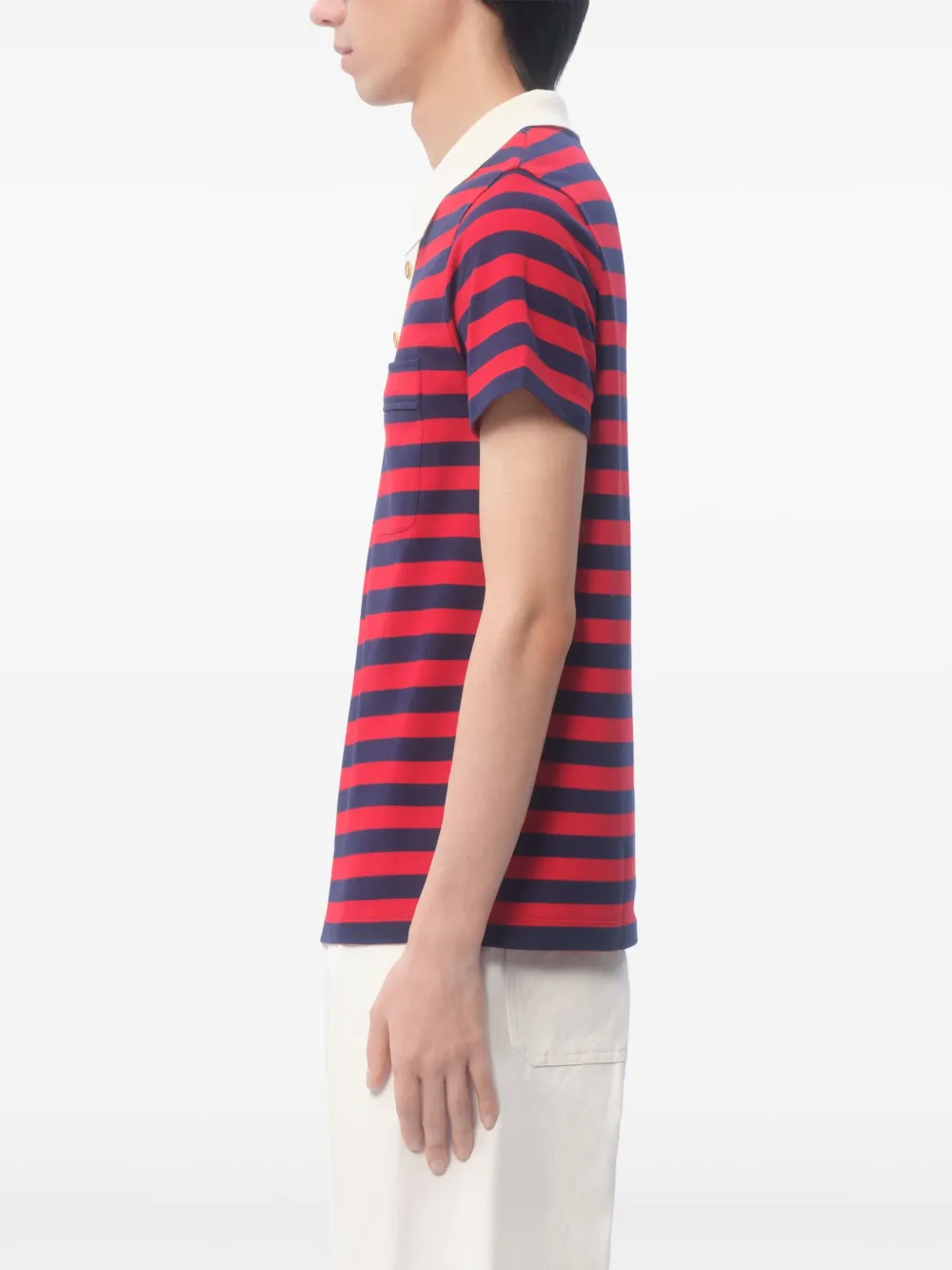 Valentino Garavani Gestreept poloshirt Rood