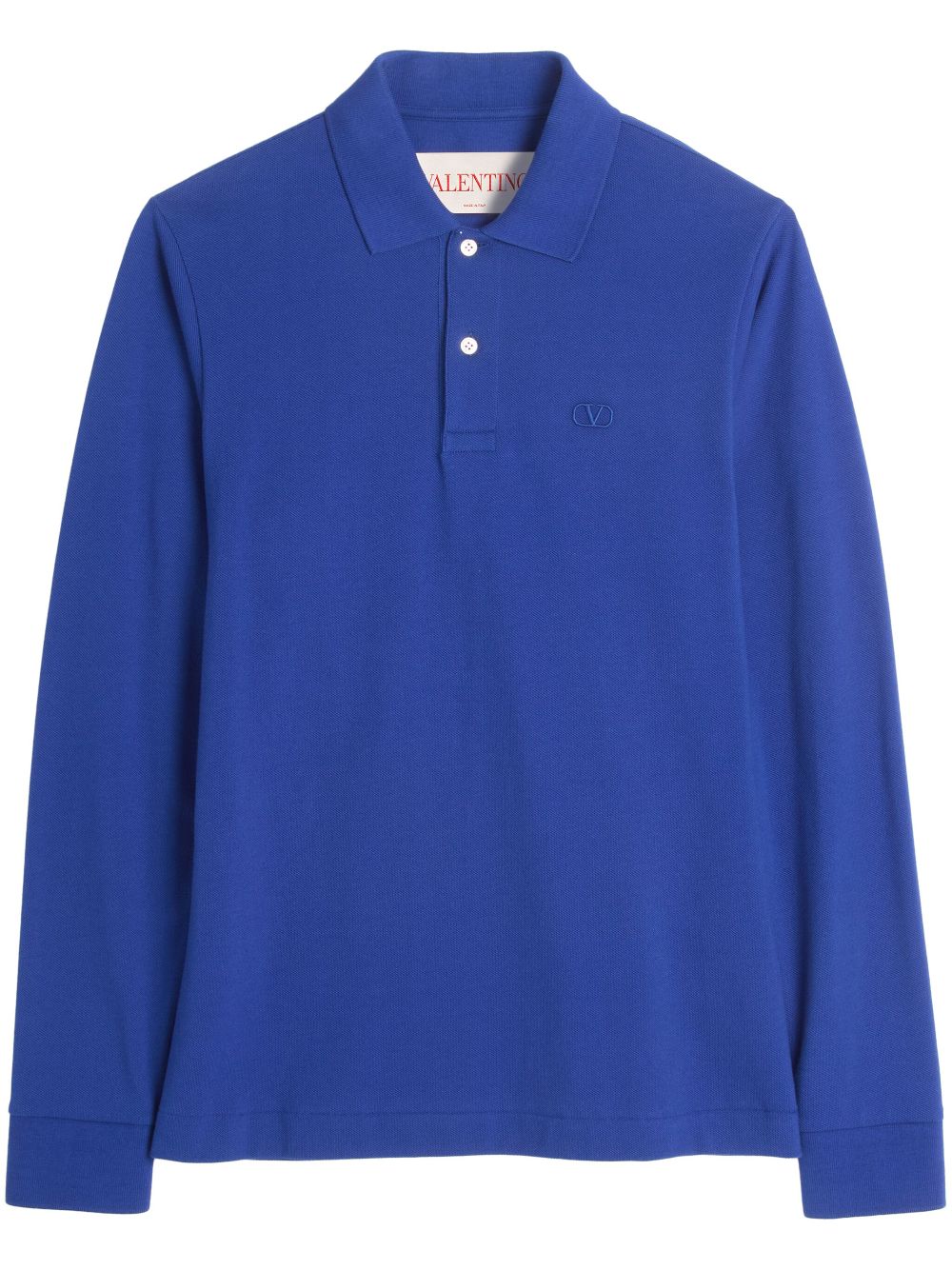 Valentino Garavani VLogo-embroidered polo shirt - Blue