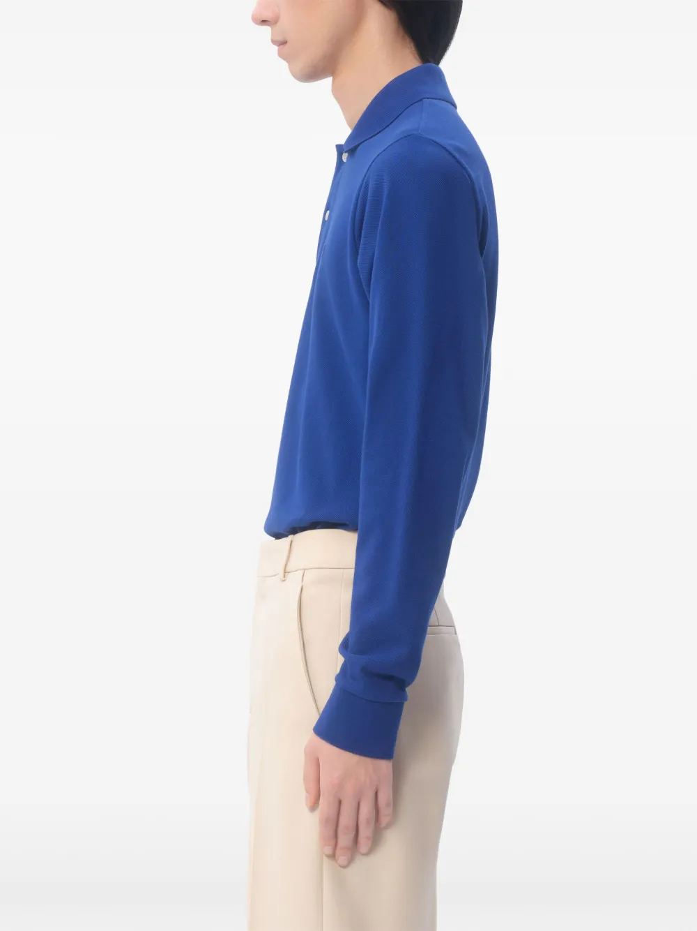 Valentino Garavani Poloshirt met geborduurd VLogo Blauw