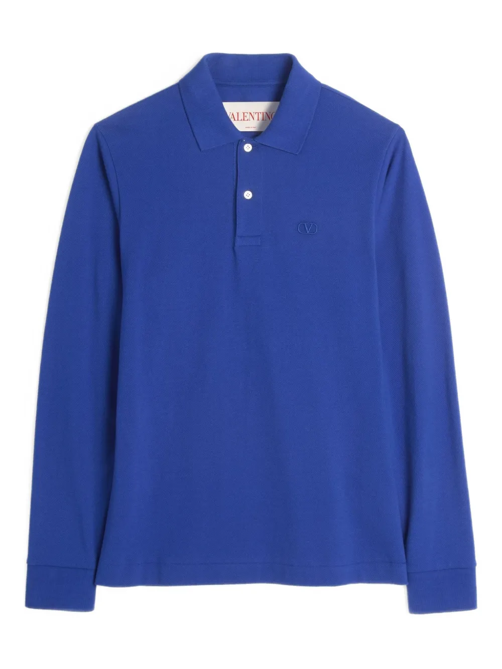 Valentino Garavani Vロゴ ポロシャツ - ブルー Valentino Garavani Vロゴ ポロシャツ - ブルー