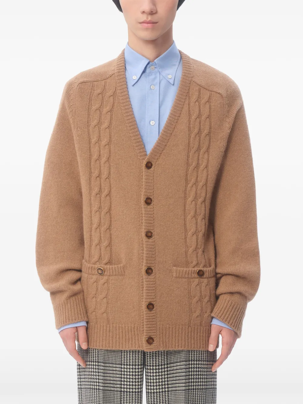 Valentino Garavani Vest met V-hals Beige