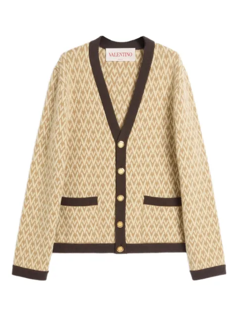 Valentino Garavani Toute La V wool cardigan