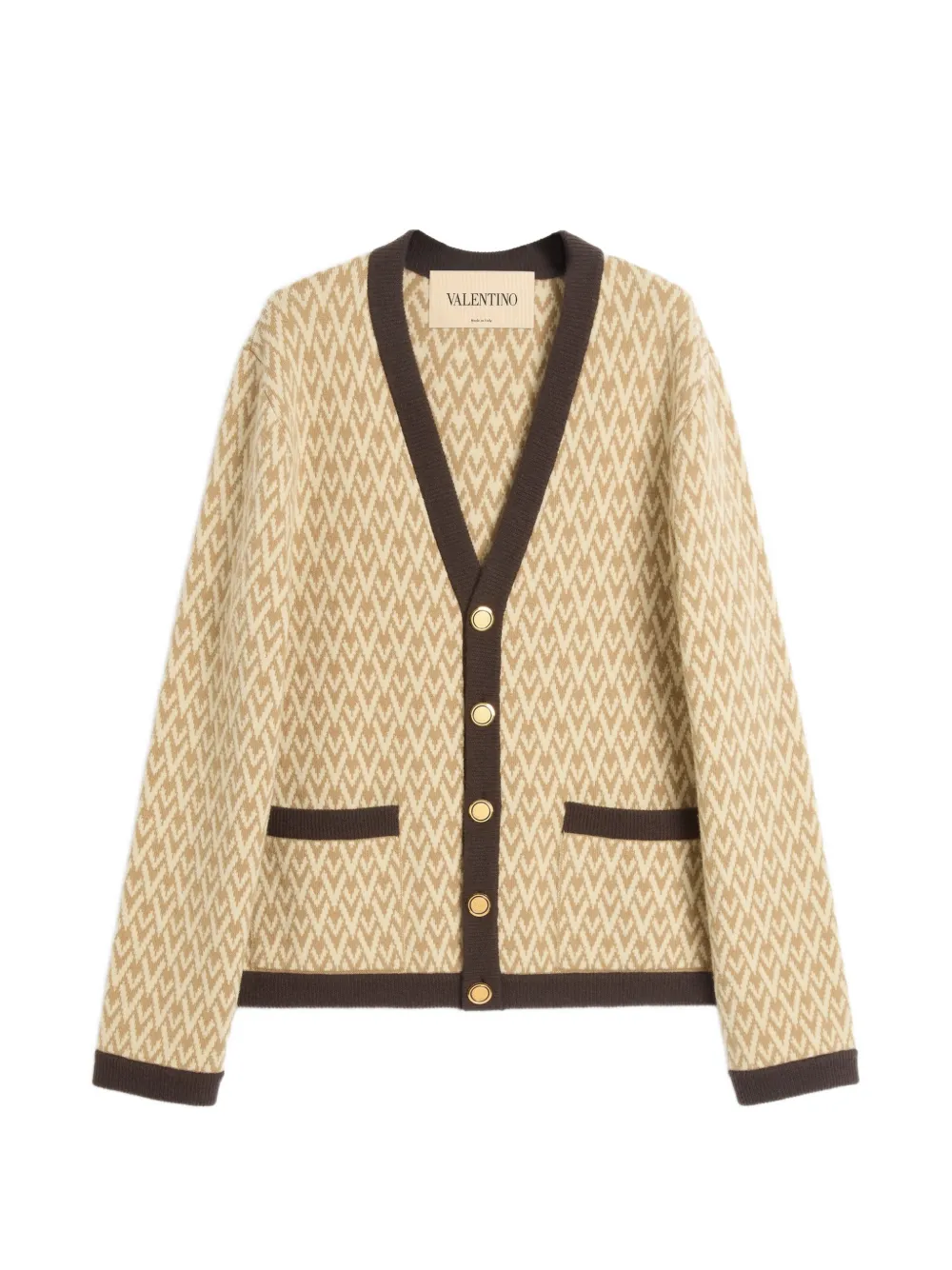 Valentino Garavani Toute La V wollen vest Beige