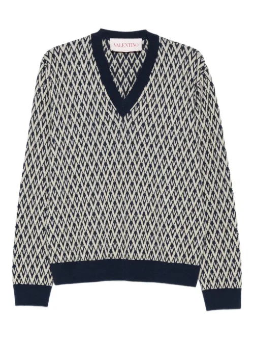 Pull Toute La V en laine - Valentino Garavani - Modalova