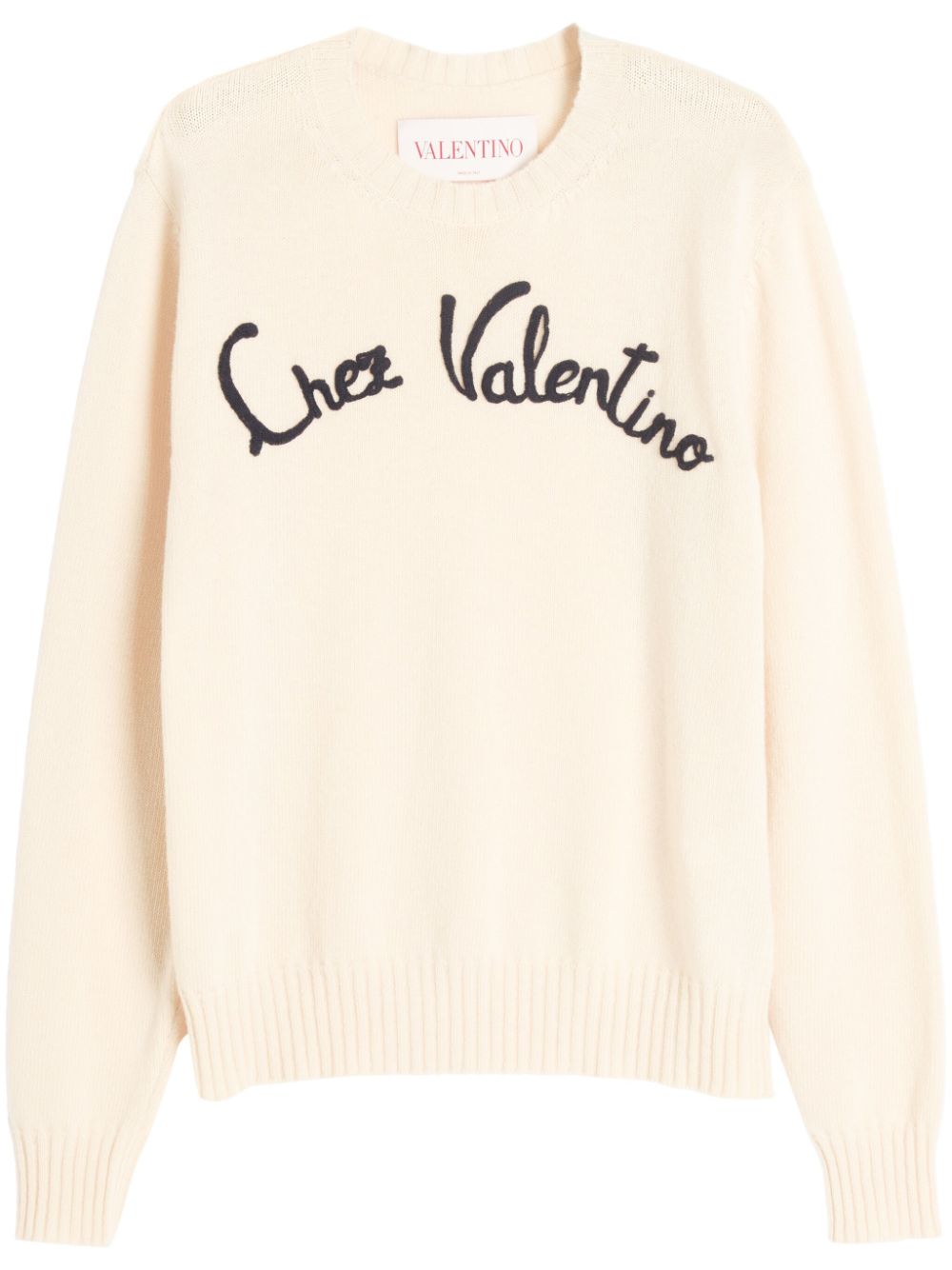 Valentino Garavani Chez Valentino-embroidered sweater - White