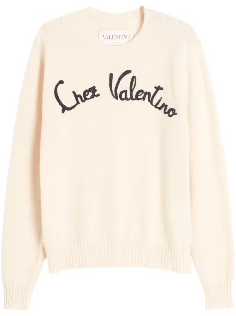 Valentino Garavani Chez-embroidered sweater