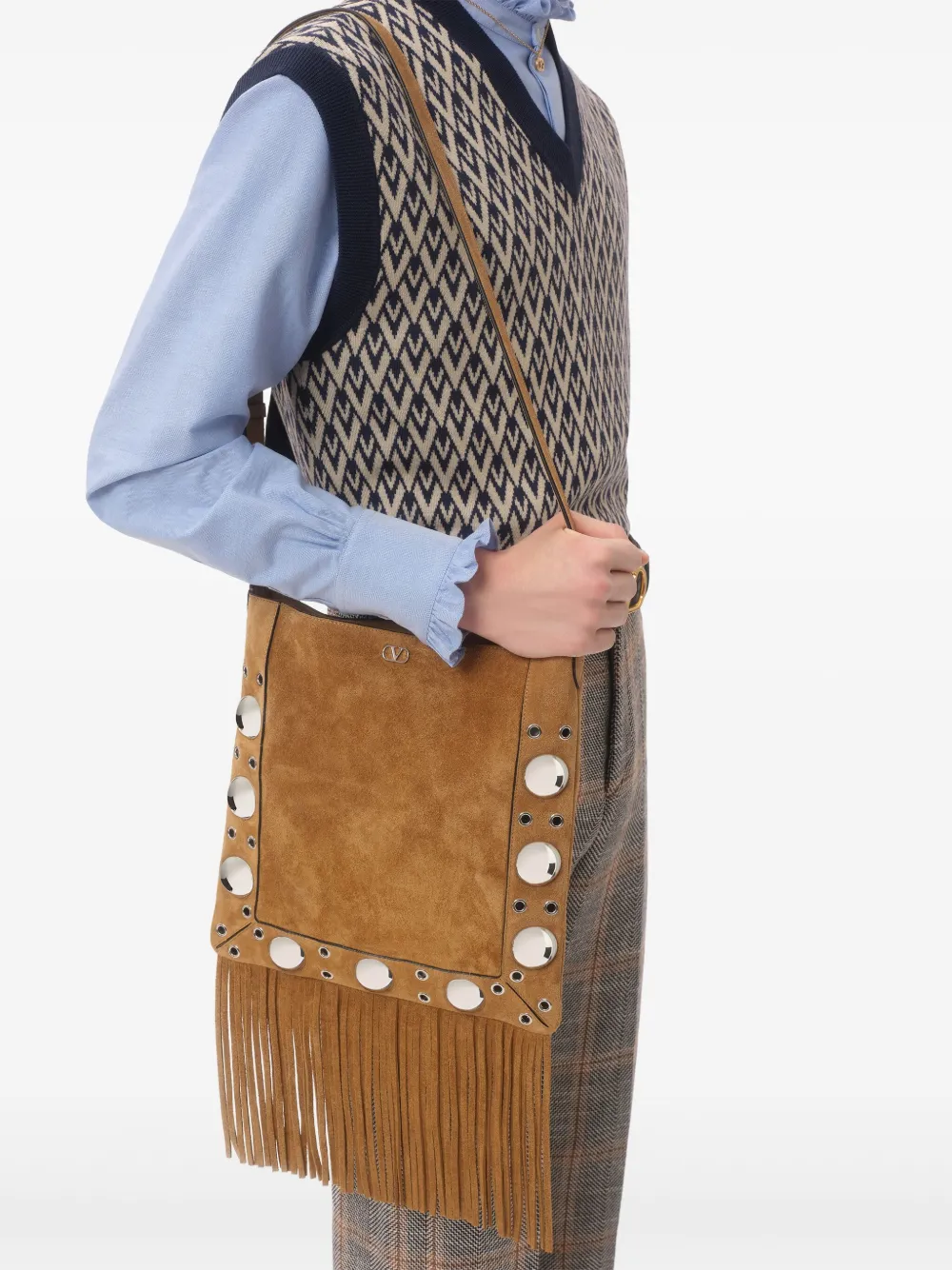 Toute La V jacquard vest