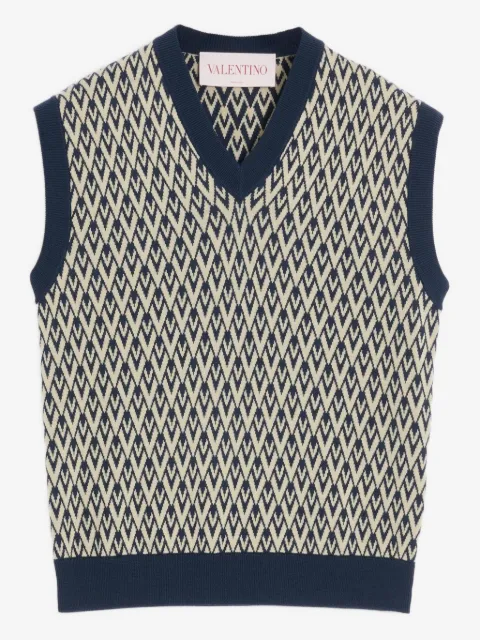 Valentino Garavani Toute La V jacquard vest