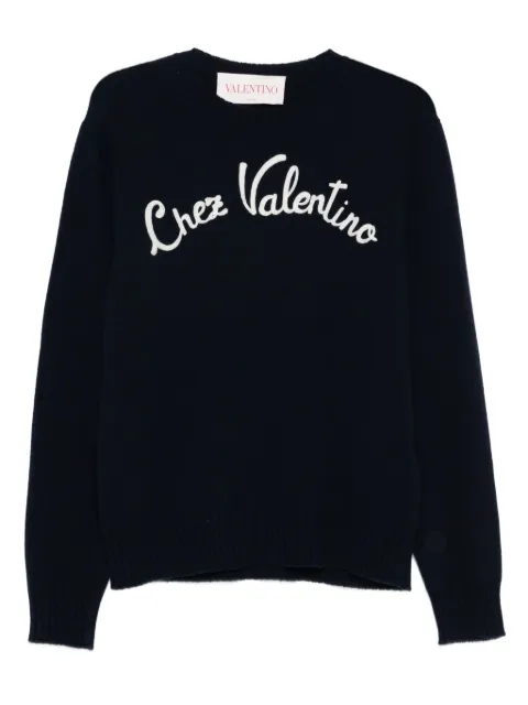 Valentino Garavani Chez-embroidered sweater