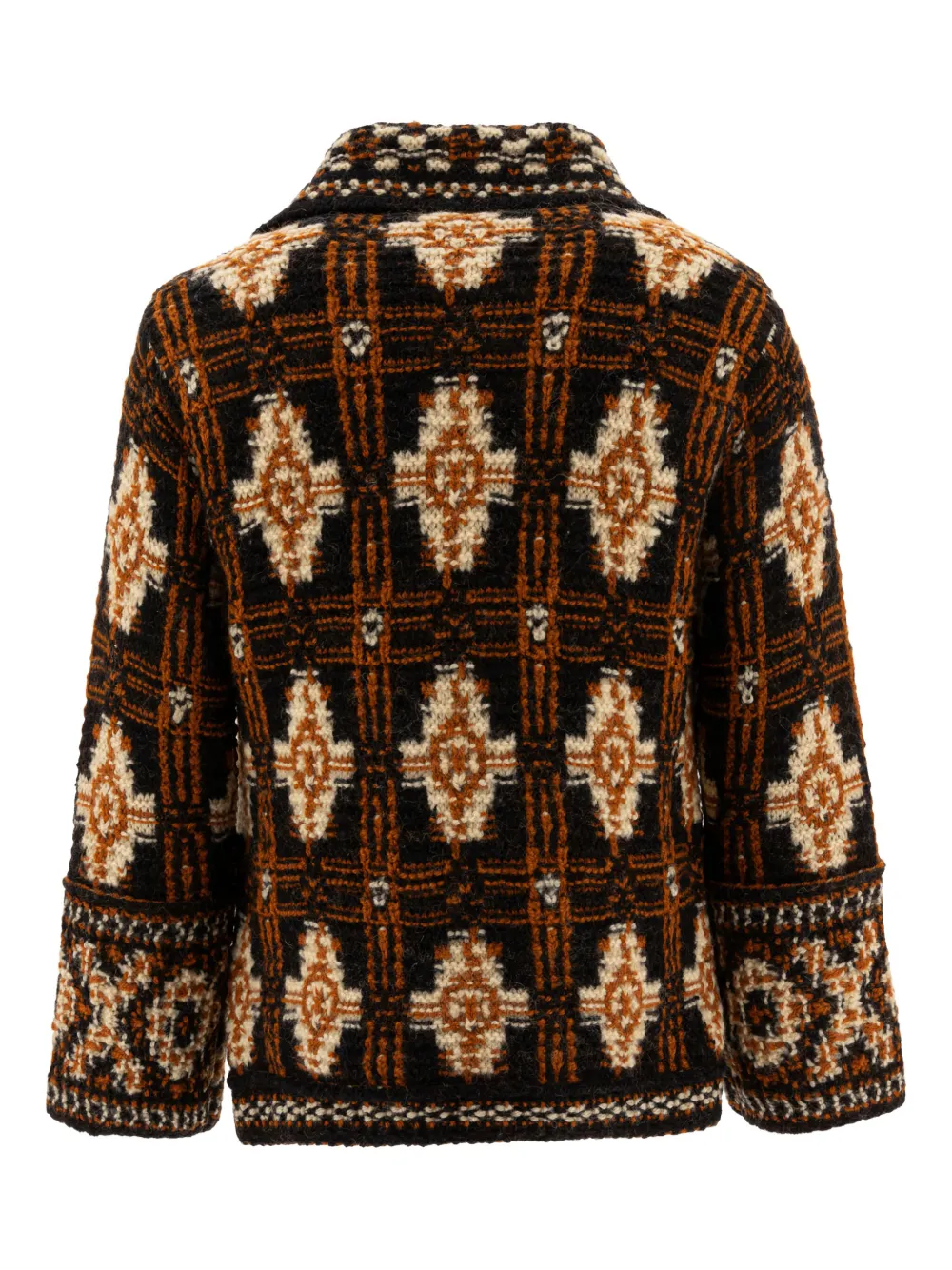 Valentino Garavani geometric-pattern wool cardigan | Cardigans | Image 2