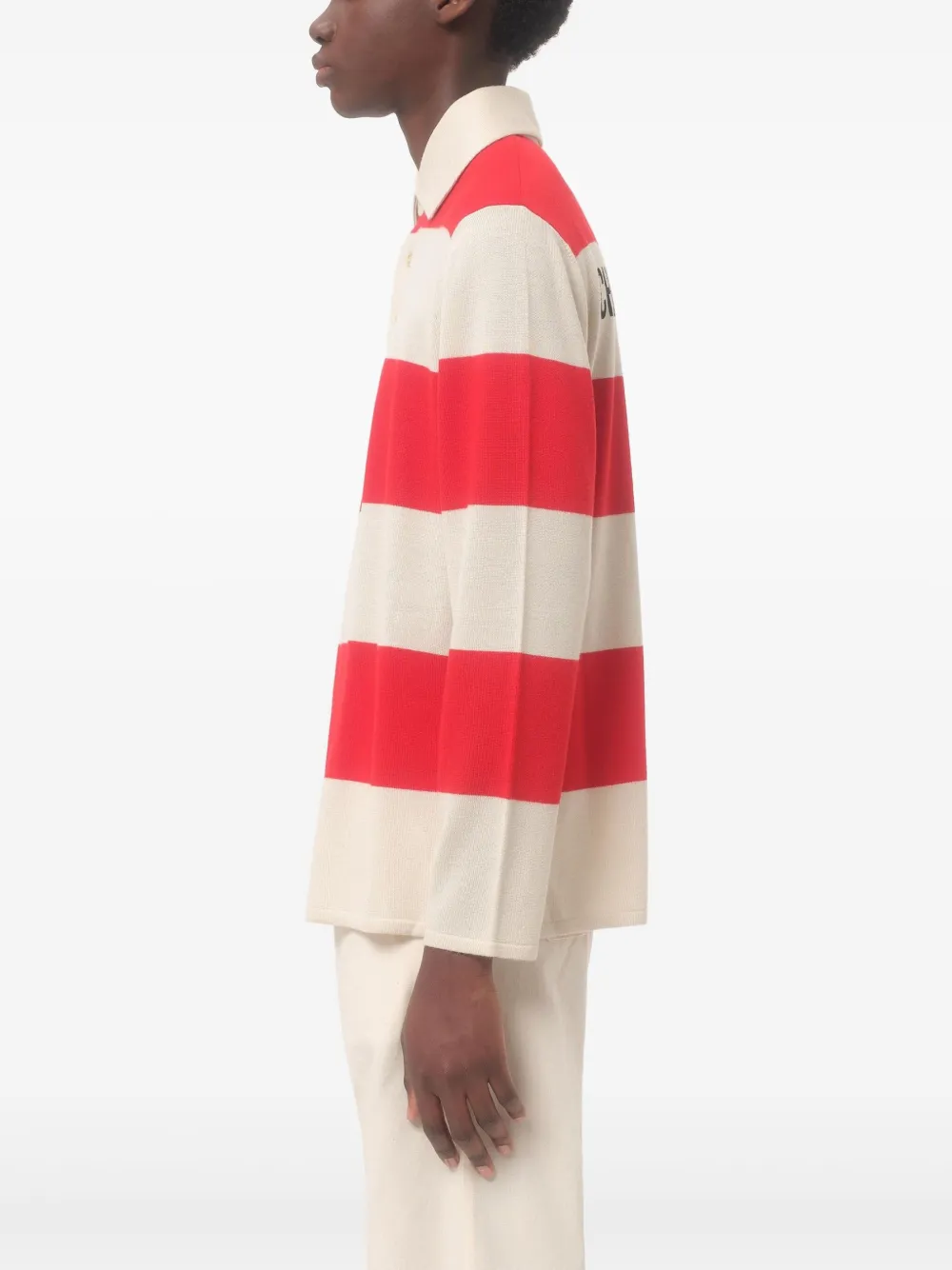 Valentino Chez-patch Polo Shirt In Red