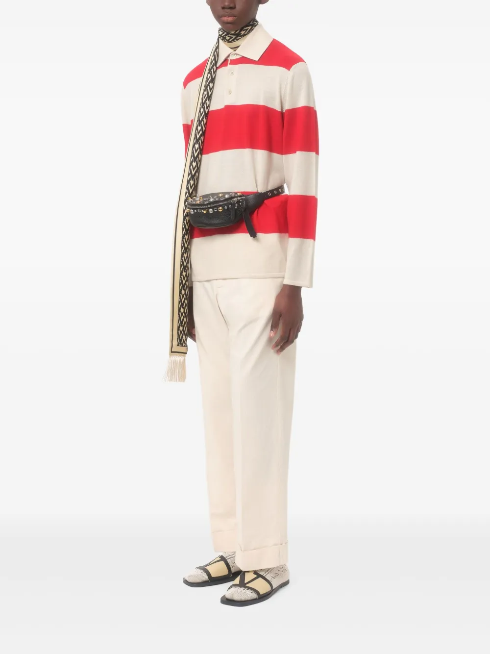 Valentino Garavani Poloshirt met Chez-patch - Rood