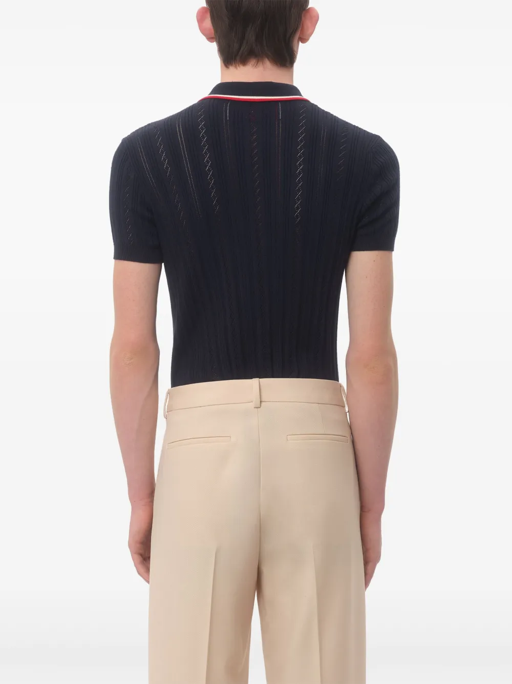Valentino Garavani Katoenen poloshirt Blauw