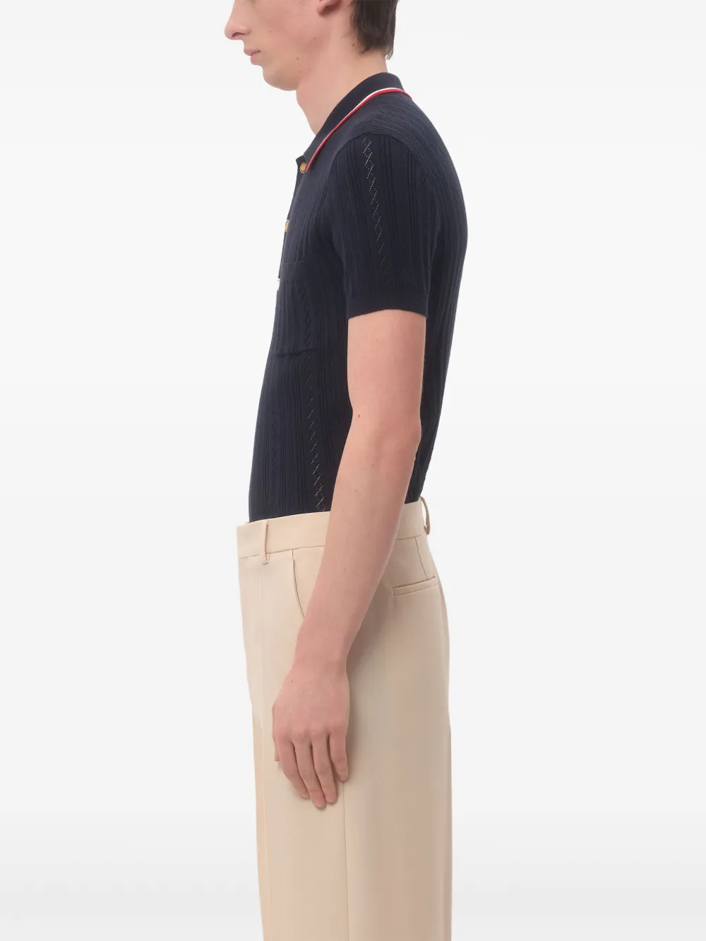 Valentino Garavani Katoenen poloshirt Blauw