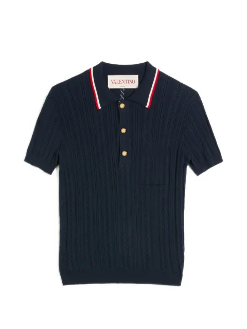 Valentino Garavani navy polo shirt