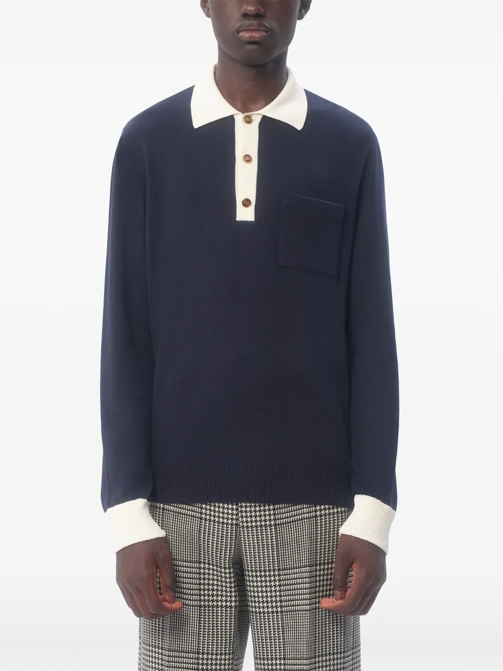 Valentino Garavani Katoenen poloshirt Blauw