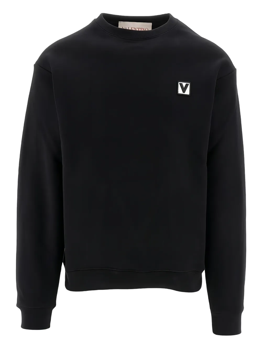 Valentino Garavani Sweater met logopatch Zwart
