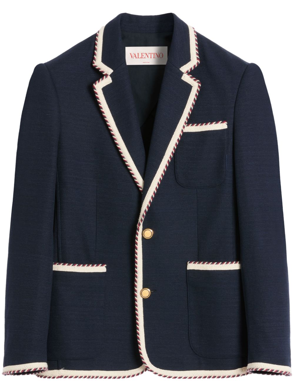 Valentino Garavani Blazer met enkele rij knopen Blauw