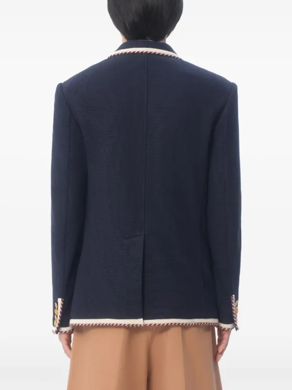 Valentino Garavani single-breasted Blazer | Blue | FARFETCH