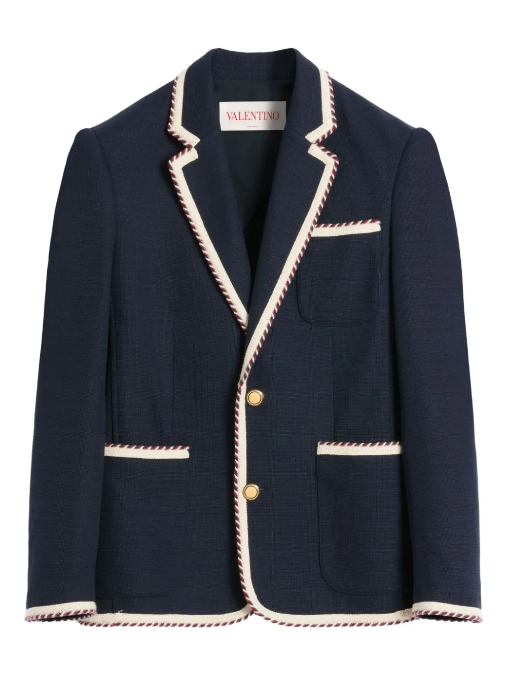 Valentino Garavani Blazer met enkele rij knopen Blauw