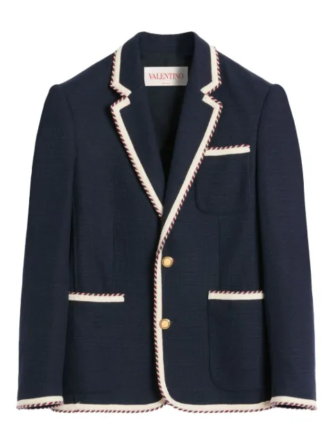 Valentino Garavani blazer à simple boutonnage
