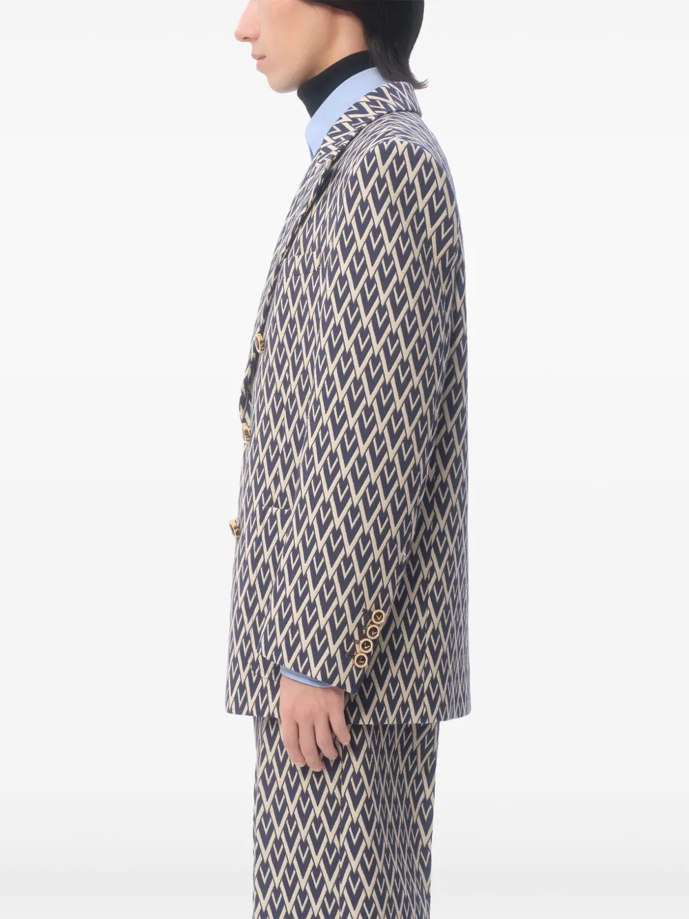 Valentino Garavani Blazer met dubbele rij knopen Wit