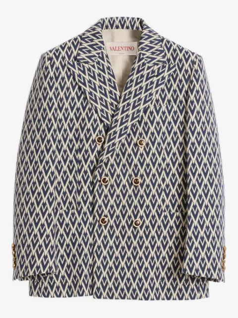 Valentino Garavani Toute La V double-breasted blazer